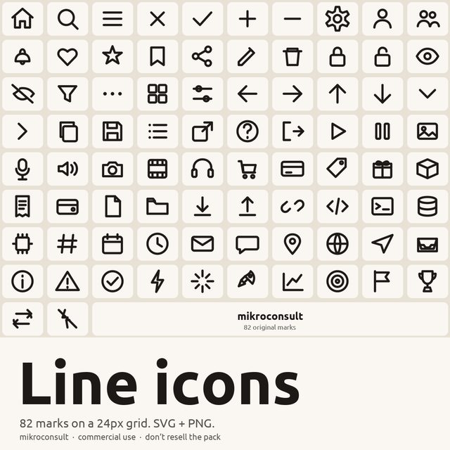 Line icons